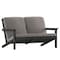 Flash Furniture Black Poly Resin Loveseat-Charcoal Cushions JJ-C14022-BK-GG - alternate 7